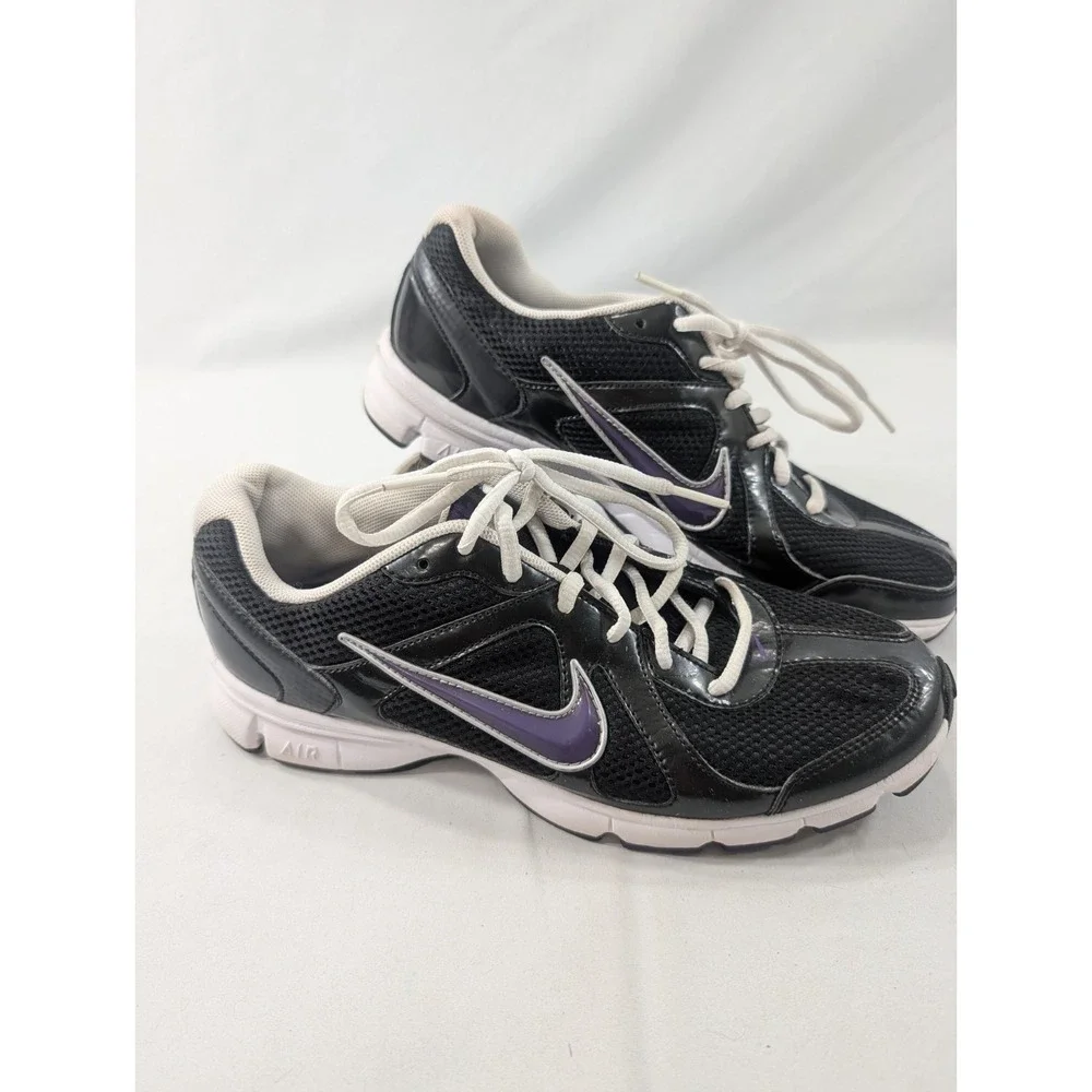 Nike Womens Air Track Star 3 398544-011 US 9 Black.Purple Excellent